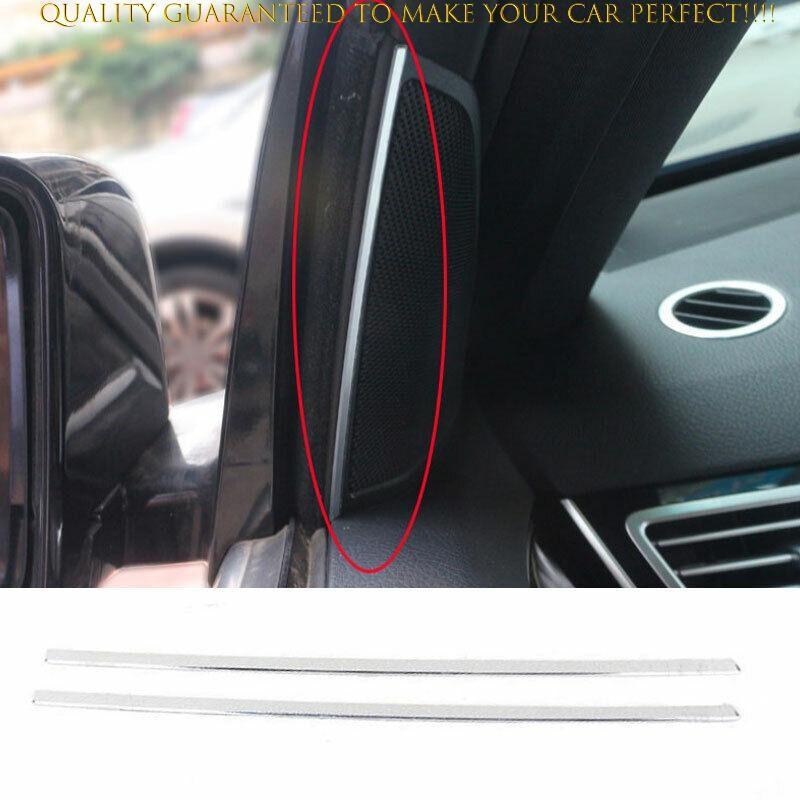 For Benz E-Class 2009-2015 Silver Aluminum A Pillar Air Outlet Vent Cover Trim