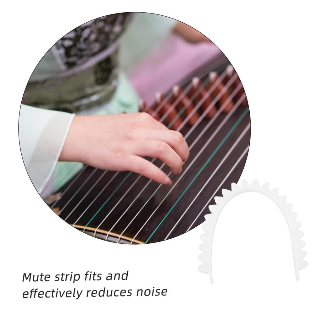 Alasum Silicone Mute Strip for Maintains Sound Silences Essential Tool for Training Guzheng, Clarity, Sound, Sound-Canceling