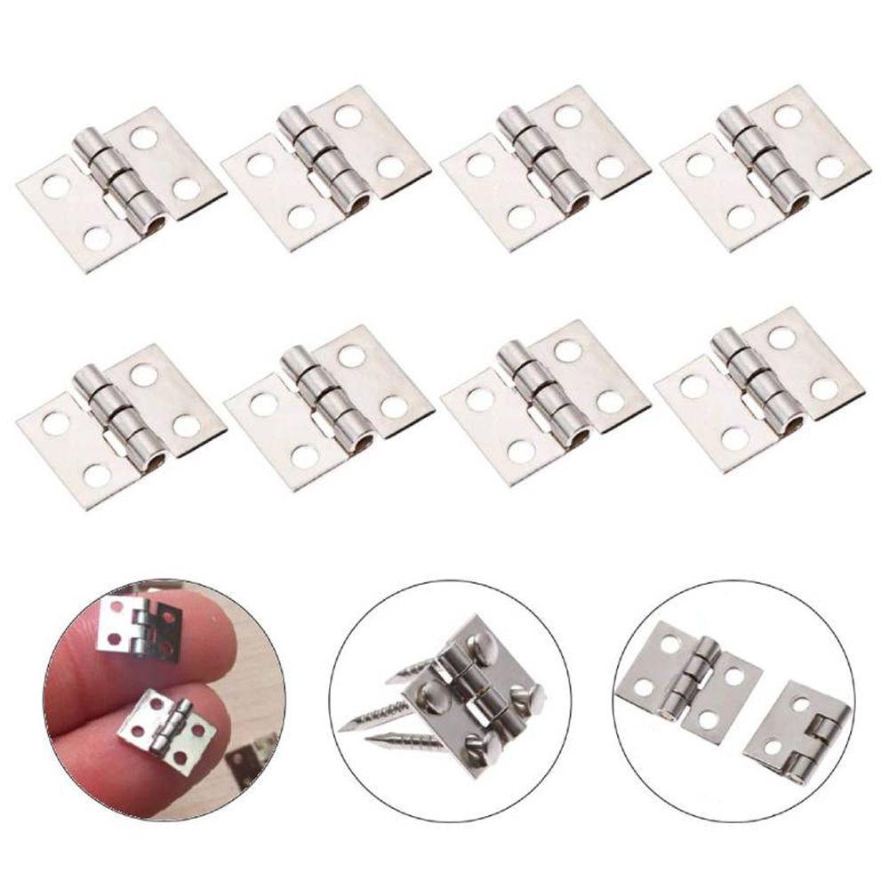 50pcs Hardware Cabinet Cupboard Case Hinge Mini Angle Hinges Gift box Frame Jewelry Case Support
