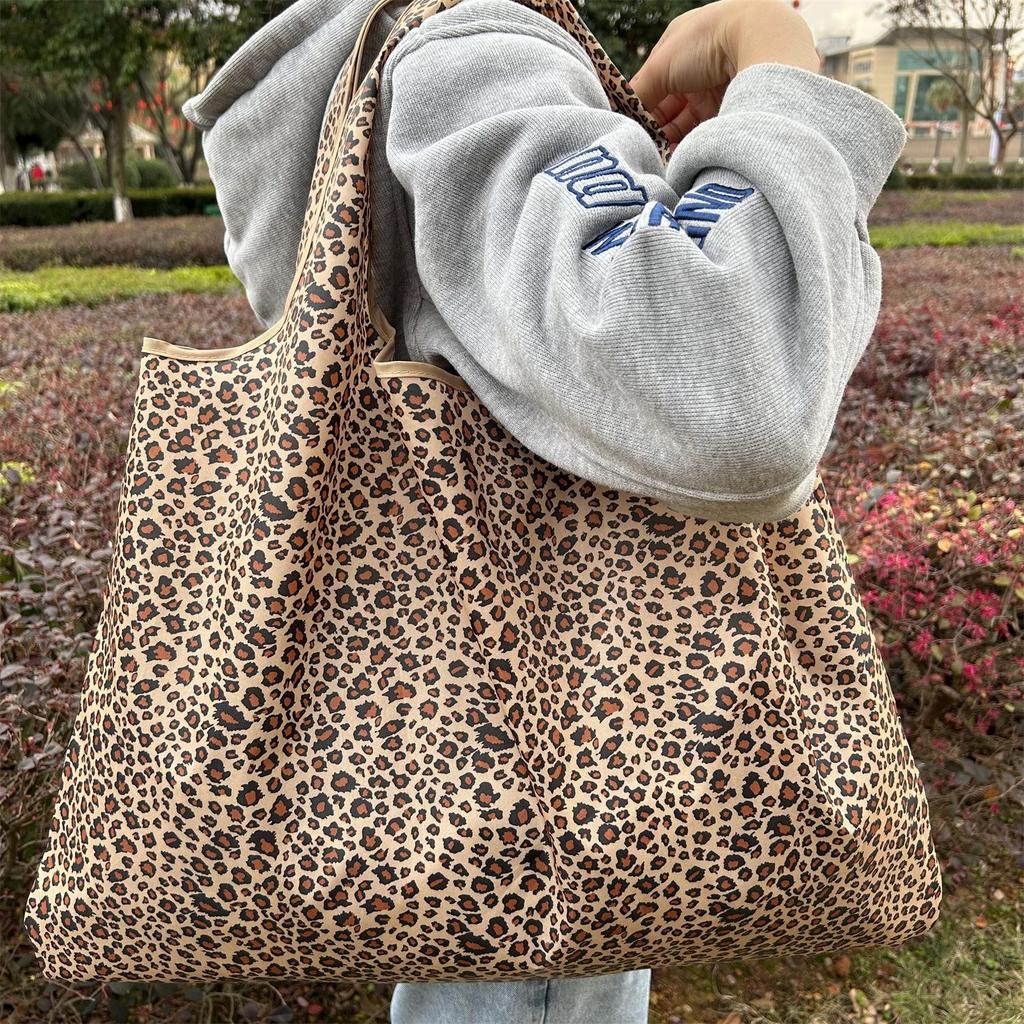 Eco-Friendly Foldable Korean Style Portable Shopping Bag - Medium Size Handbag
