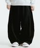 DOUBLE JD Arch Cut Curved Denim Pants (Black)