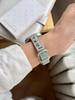 Starry Denim Leather Strap for Apple Watch 11, iWatch 109876E, Huawei GT6, and Xiaomi 9 Pro.