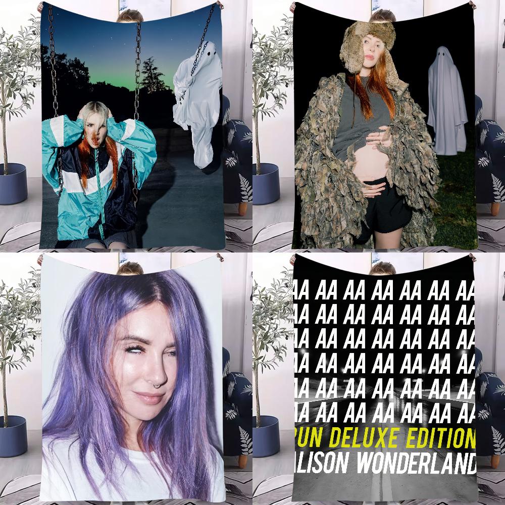 Singer Alison Wonderland GHOST WORLD Blanket Soft and Skin Friendly For Couch Bed Napping Bedspread All Seasons Comforter
