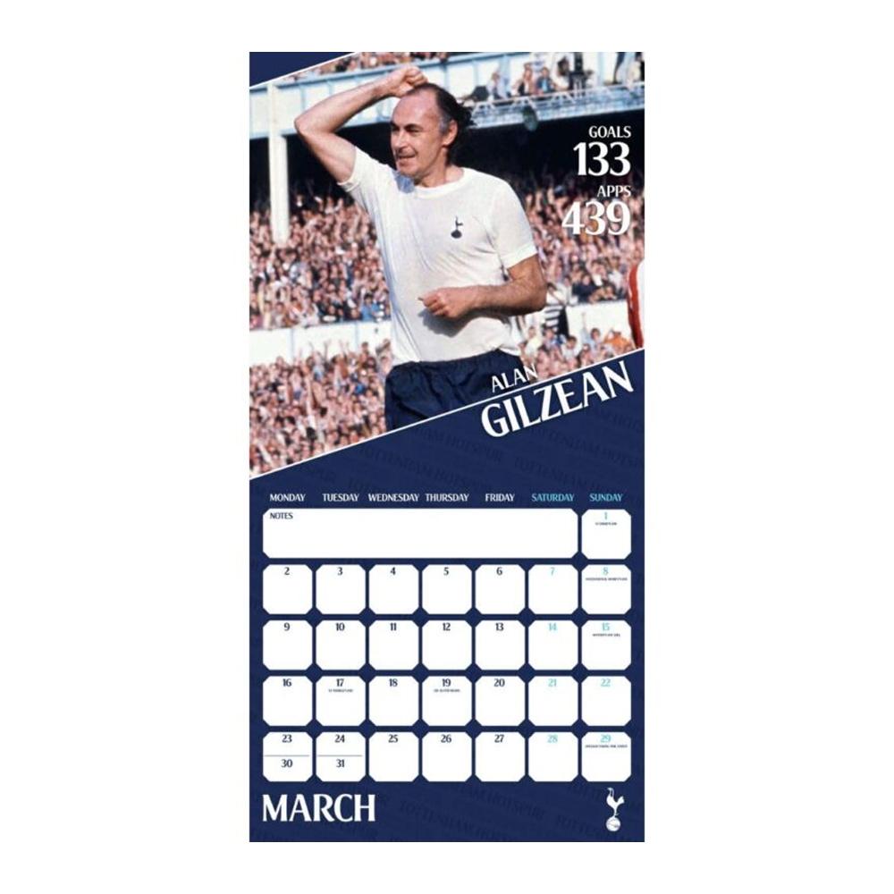 Tottenham Hotspur FC 2026 Square Wall Calendar