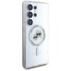 Case Karl Lagerfeld Button Karl &        Choupette Heads Printed Logo Magsafe For Samsung Galaxy S25 Ultra White