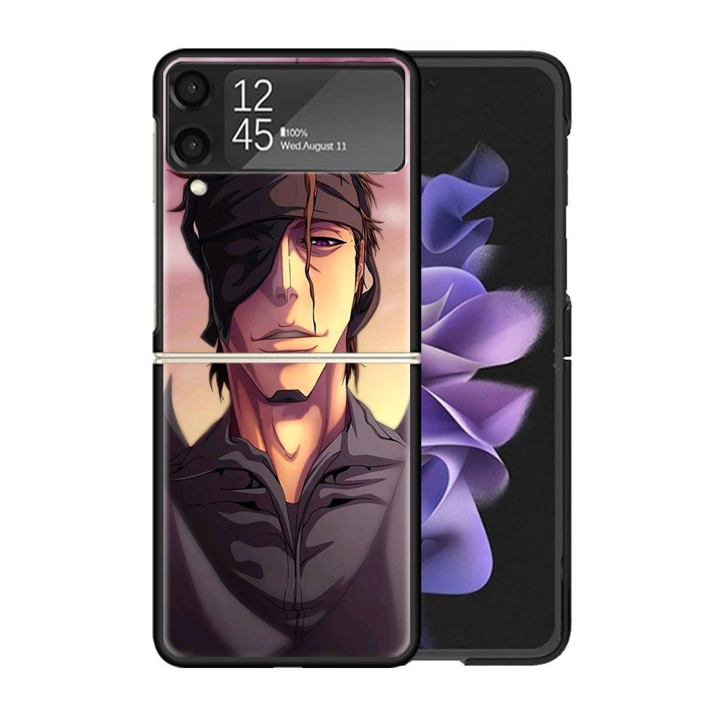 Aizen Sousuke Bleach Cases For Samsung Galaxy Z Flip 4 5 6 7 3 Z Flip7 Flip6 Flip4 Flip5 Flip3 5G Hard Shockproof Fundas Cover G