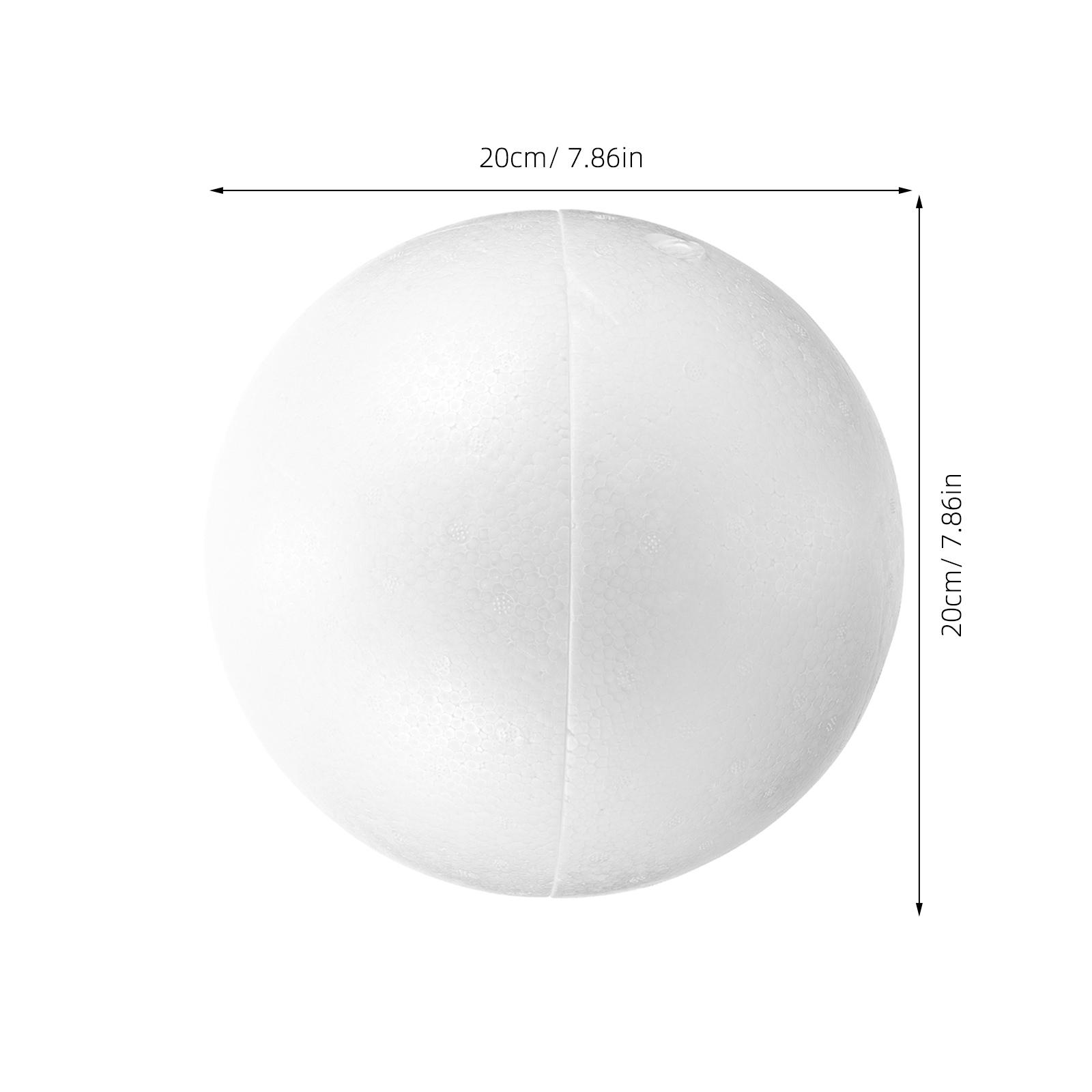 

Пінопластова куля 3 дюйми Гладка Біла Кругла Рукоділля Для DIY Проектів Велика Порожниста Сфера Вечірка Весільна Прикраса Матеріал Нефарбована