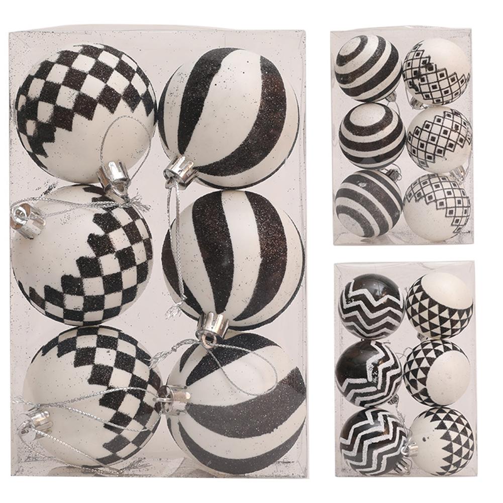 

Multi-Purpose Hanging Balls Decorative Christmas Balls Festive Celebrations Perfect For Wreaths Set Of 6 Christmas Balls