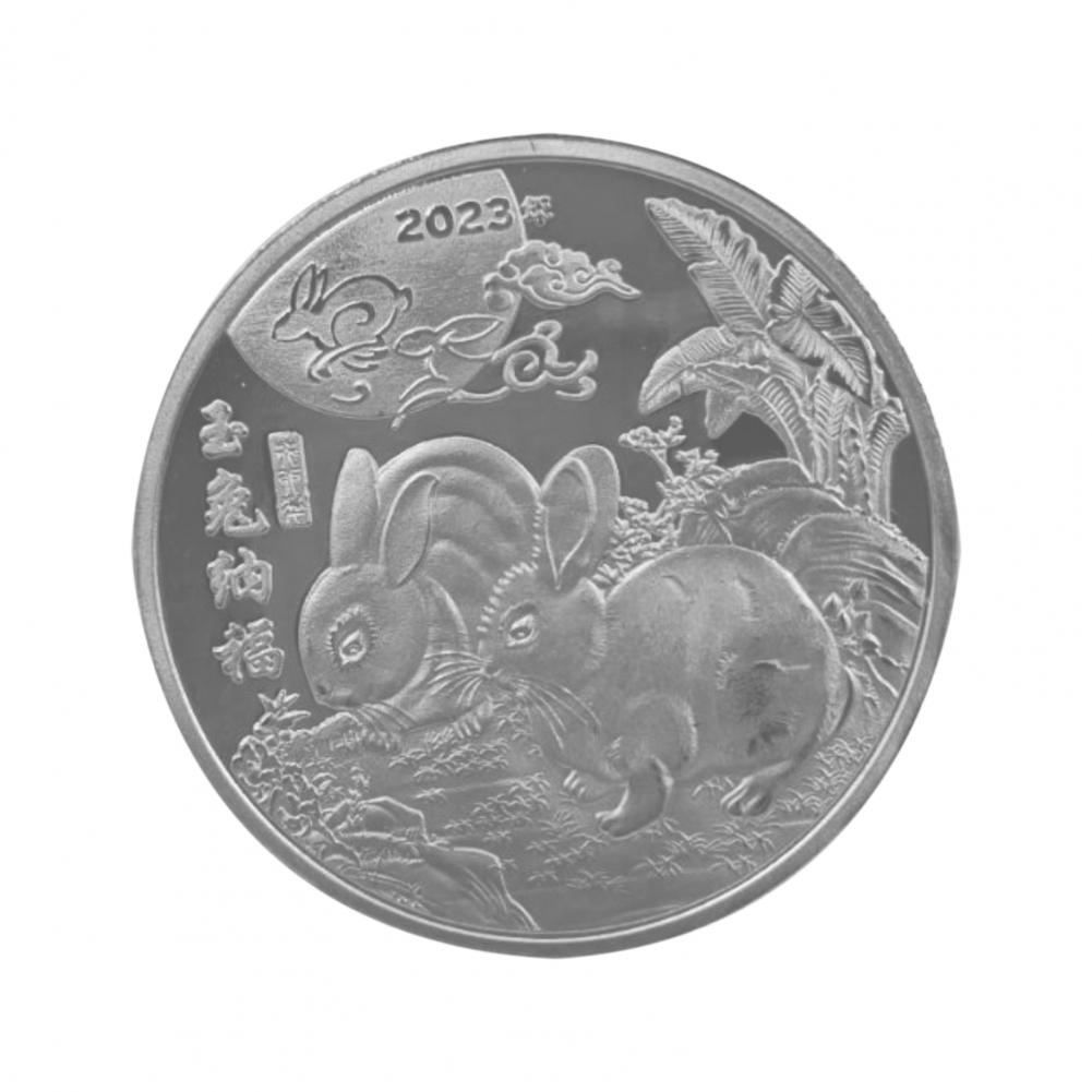 

Chinese Zodiac Animal Zodiac Rabbit Collectible Coin Luck Mascot Souvenirs For New Year 2025 Home Decor Gifts