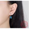 Oval Cut Genuine Natural Yellow Citrine 925 Sterling Silver Stud Earrings for Women Fashion Gemstone Jewelry