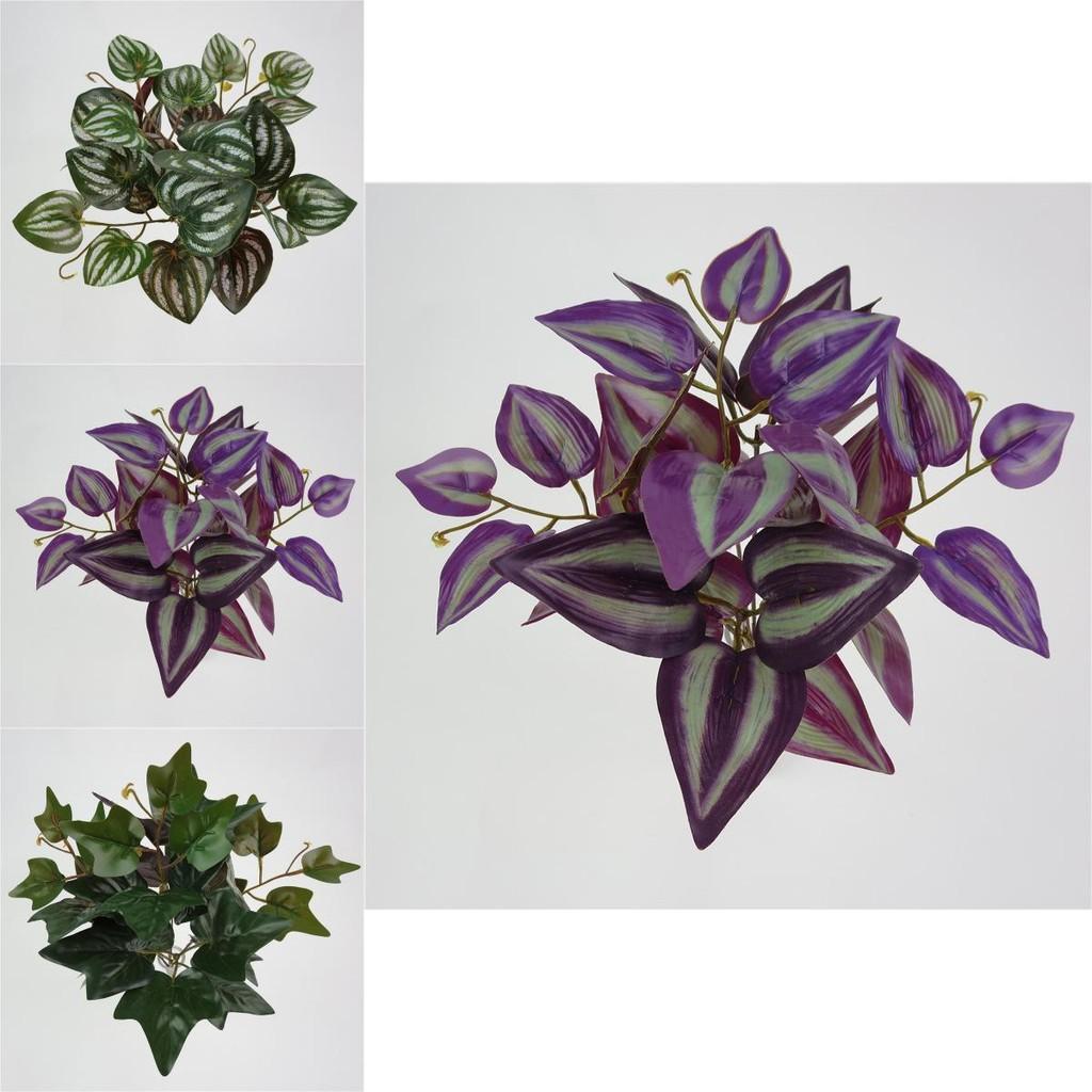 Ipomoea Batatas Fake Plant Wall Decor With Realistic Leaf Bundles For Indoor Decoration