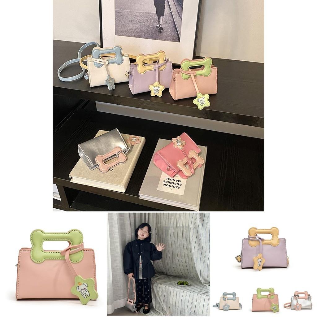 Trendy And Colorful Mini Children's Bag Perfect For School With Cute Dog Bone Shape