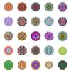 50 Mandala Sticker Pack for Notebooks, Skateboards, Water Bottles, Luggage, and More