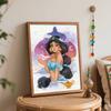 Disney DIY Oil Painting Art Painting Kit Princess Jasmine Home Wall Decor Handmade Gift for Room Aesthetic Modern Art Craft Supplies