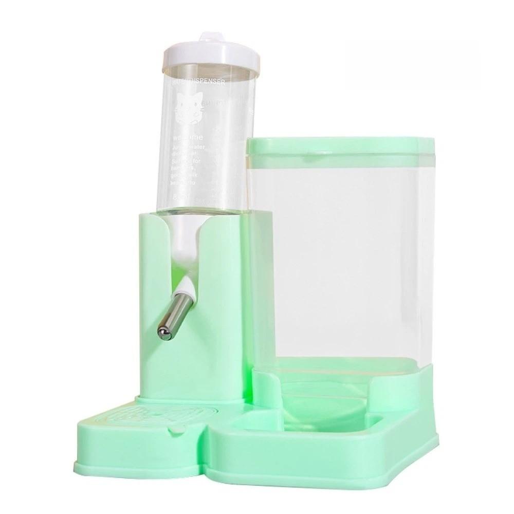 Plastic Auto Pet Feeder 2 IN 1 Design Rabbit Feeding Tool New Rolling Ball Water Bottle  Rodent Use