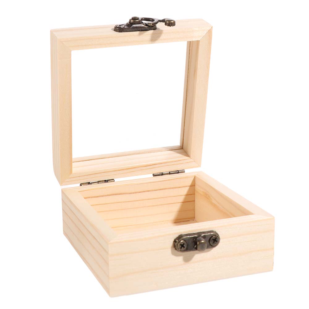 Retro Jewelry Box Rectangular Candy Display Box Display Rack Desktop Organizer Family