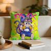 Cartoon Dr SSlump Arale Cushion Cover Short Plush Pillowcase for Bed Sofa Carwashable
