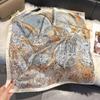 Silk scarf femininity small square scarf decoration 71 professional small square scarf silk scarf summer thin versatile scarf French headband