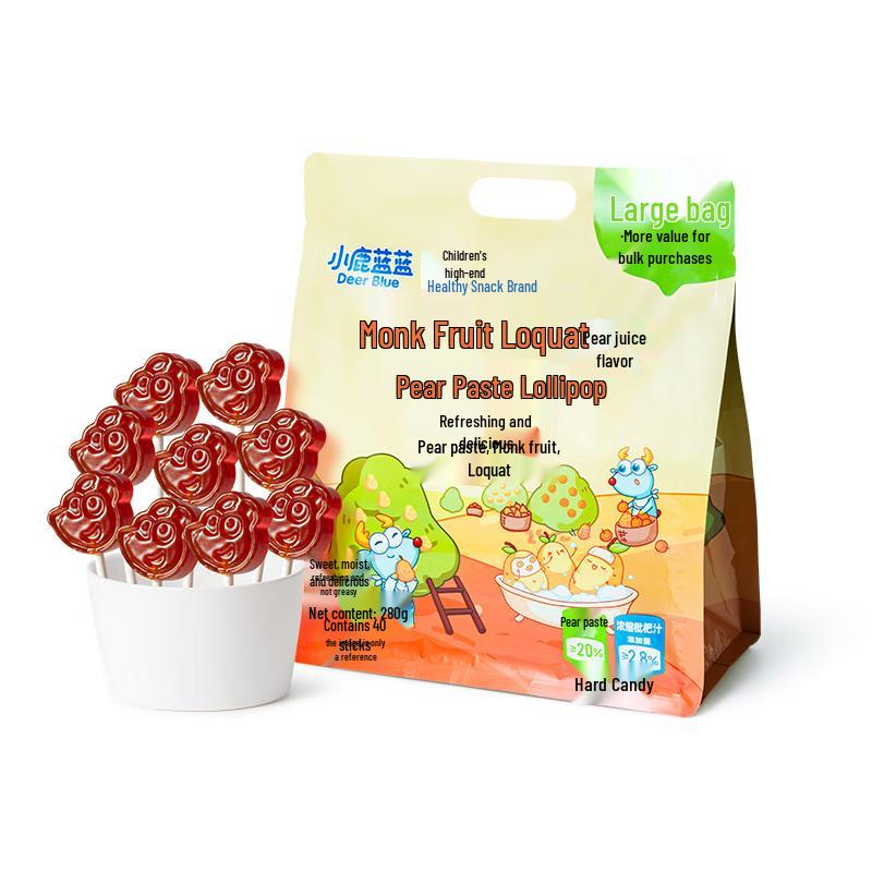Xiaolu Lanlan Luo Han Guo Loquat Pear Paste Lollipops