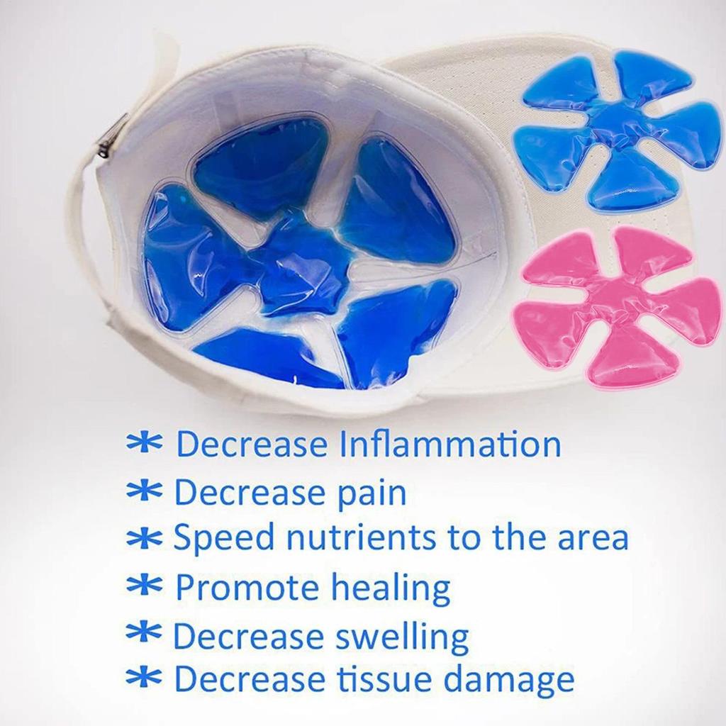 Ice Pack for Hard Hat Helmet Ice Packs Headache Cool Down Cold Pack Reusable Sun Hat Cooling Insert Travel Portable Accessory