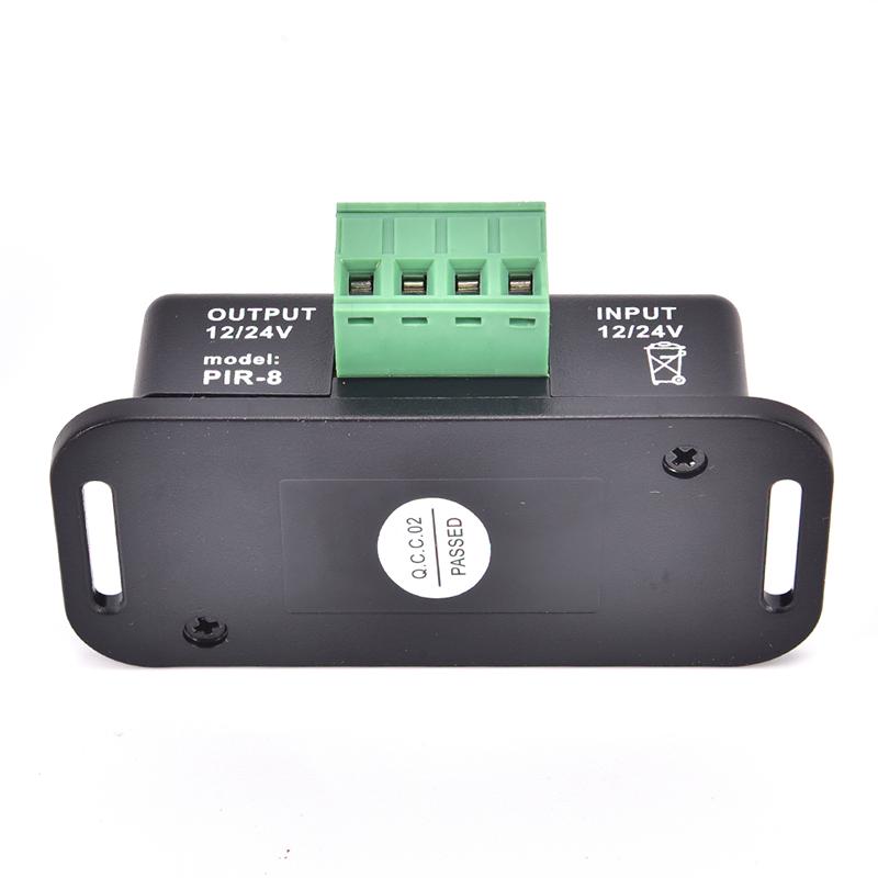 Automatický DC 12V 24V 6A Infračervený PIR pohybový senzorový spínač pro LED světlo/lampu