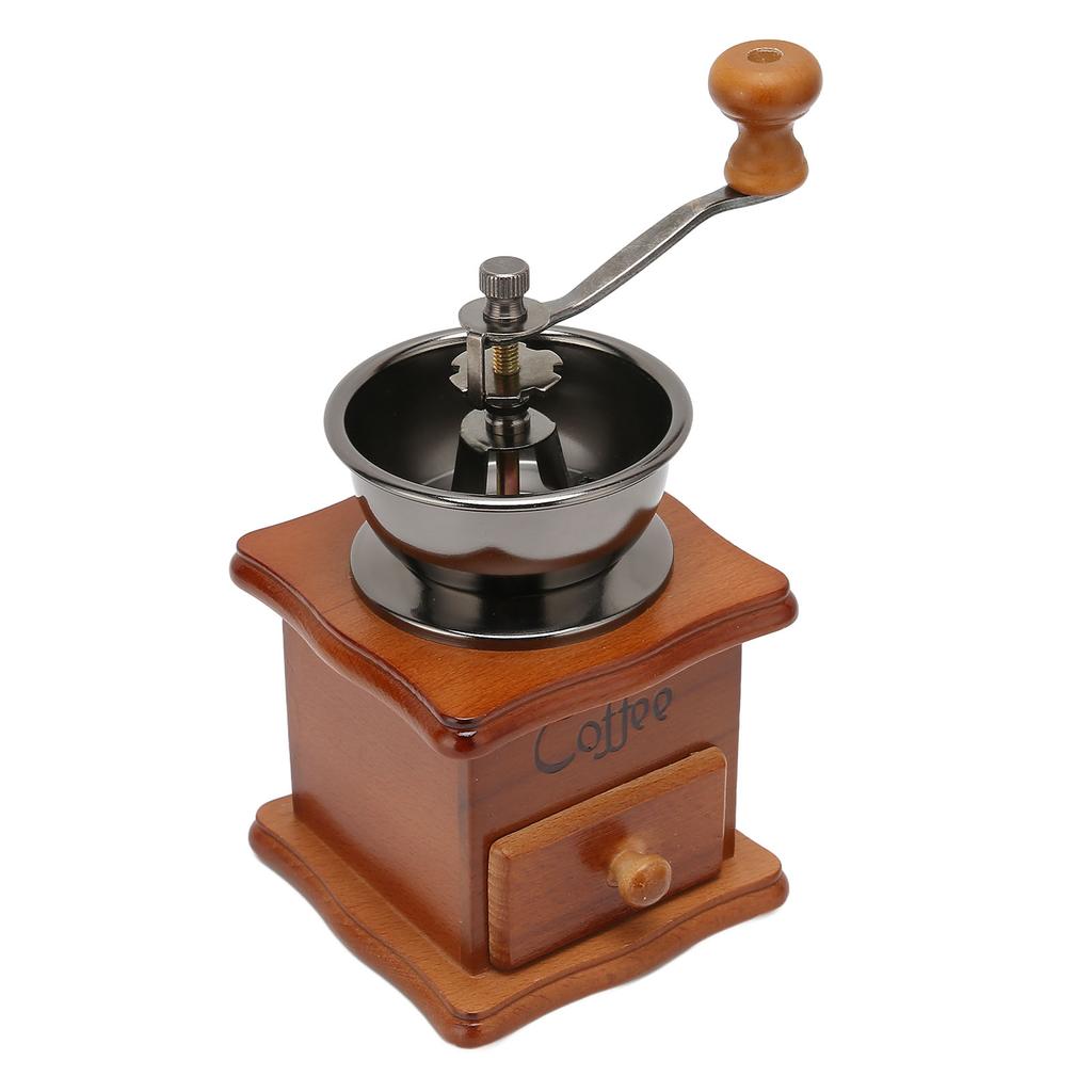 Manual Coffee Bean Grinder Vintage Style Hand Coffee Mill Grinder for Home Coffee Shop Milk Tea