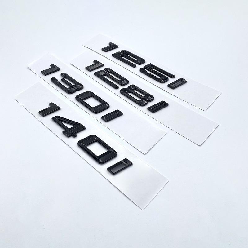 116i 118i 120i 125i 130i 135i Car Rear Boot Emblems Number Letter Badge for BMW 1 Series E81 E82 E87 E88 F20 F21 Glossy Black