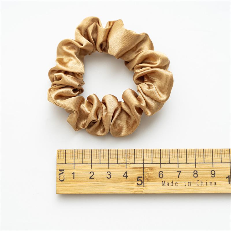 Satin Fabric Scrunchie Set for Women - Elastic Hair Tie Accessories