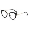 Cat's Eye Myopia Trendy Metal Retro High-end Non-face Light-sensitive Color-changing Mirror Myopia Glasses 038