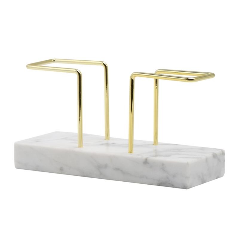 

Marble Tissue Holders Natural Stone Bathroom Organizers Strong Base Elegant Marble Toilet Paper Rack for Modern Homes Decors S