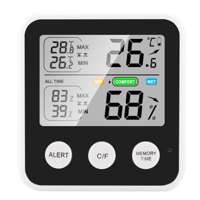 Högprecision Magnetisk Termometer Hygrometer Digital Termo Hygrometer med LCD-skärm celsius Fahrenheit