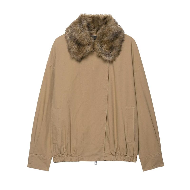 Za New Fall Women's Clothing 2025 Fashion Wind Fashion Artificial Fur Pilot Jacket 0155248 751