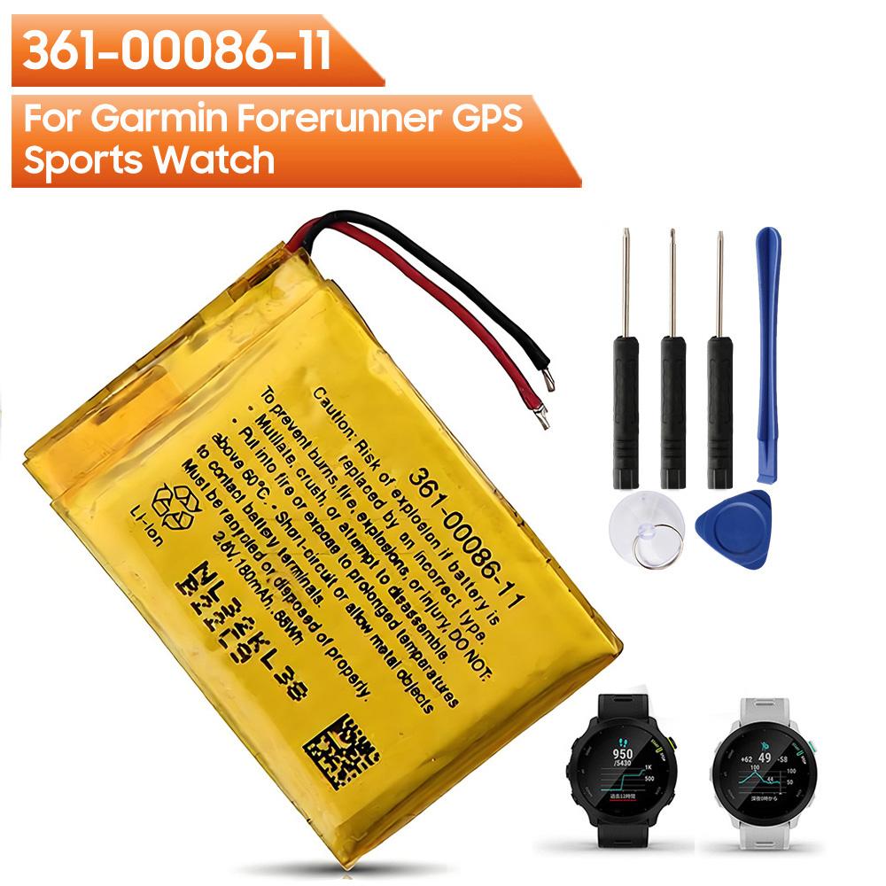 

Сменный аккумулятор 361-00086-11 для спортивных часов Garmin Forerunner с GPS, аккумулятор 180 мАч + инструменты