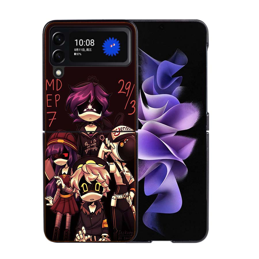 Game M-Murder-D-Drones Phone Case For Samsung Z Flip 7 6 5G Galaxy Z Flip4 Z Flip5 Z Flip3 Coque Black Hard PC Shell Protective Samsung Z Flip 3 5G