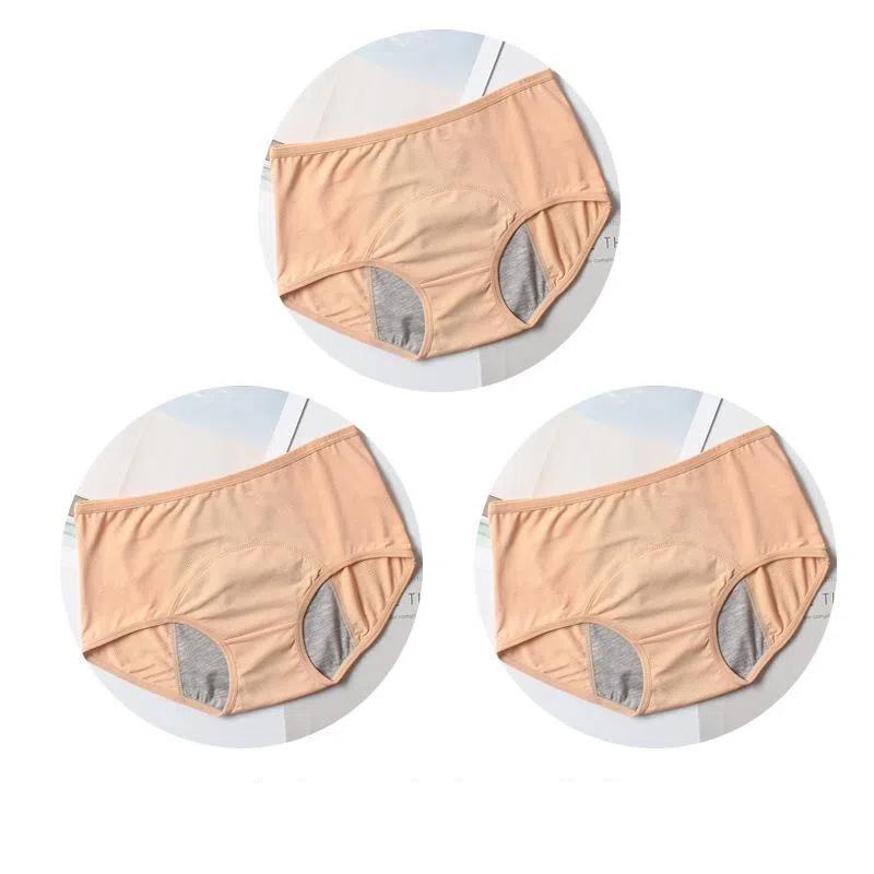 3 Stück Auslaufsichere Menstruationsslips Damen Unterwäsche Physiologische Hüfthose