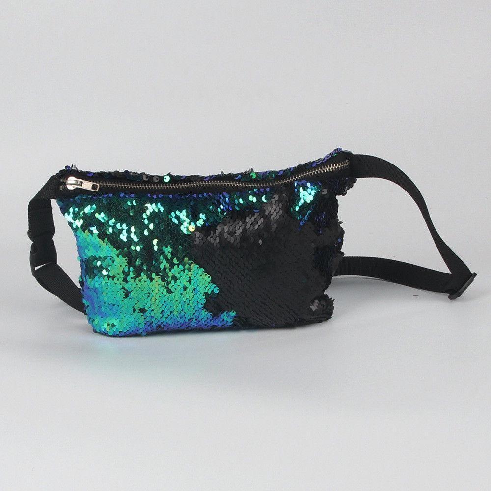 Stylish Mermaid Two-tone Sequin Women's Bag With Unique Storage For Essentials