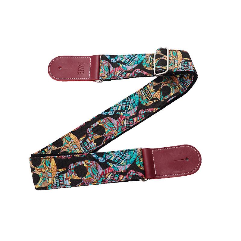 Bakelite PU Leather Guitar Strap for Classical & Folk - Wide, Thick, Personalized Style