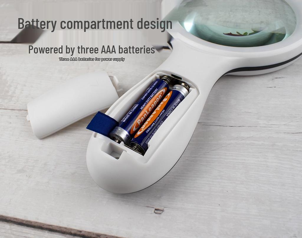 Large Handheld Reading Magnifier: High-Def, High Magnification for Elderly & Children Reading Newspapers