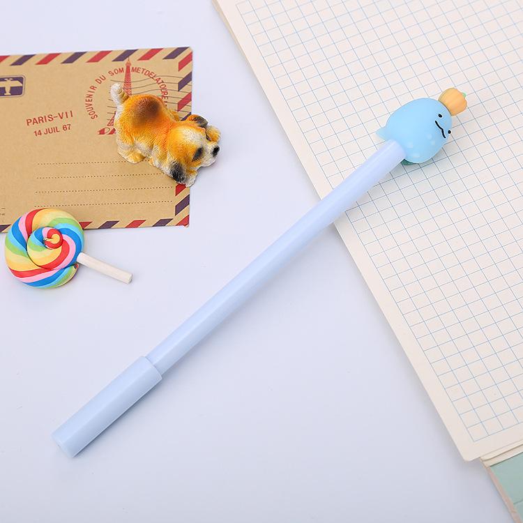 

10Pcs Creative Animal Fruit Gender-neutral Pen, Korean Version of Black Student Exam Water-based Pen тыква