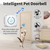 Smart Dog Doorbell: Pet Communication and Training Bell with 60 Melodies, Includes 1 Receiver and 1 Transmitter.