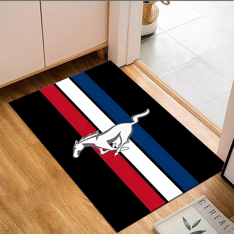 1PC Mustang Carpet Floor mat, Anti-slip mat Chair rug For livingroom,Bedroom, doormat home decor Gift Christmas Gifts