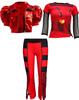 The Rise of Red Costume D-Descendants 4 Halloween Dress Up Cosplay Girls Leather Suit Birthday Party Halloween Costume