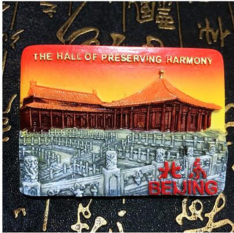 

Пекин Магниты на холодильник Туристический сувенир Здание Великой Китайской стены Магниты для холодильника Китайский пейзаж Подарки из смолы