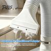 Easy Install Exhaust Adapter Air Conditioning Hose Adapter, AC Window Seal Flat Vent Kit for Casement Skylight Windows, 100mm Connector Portable