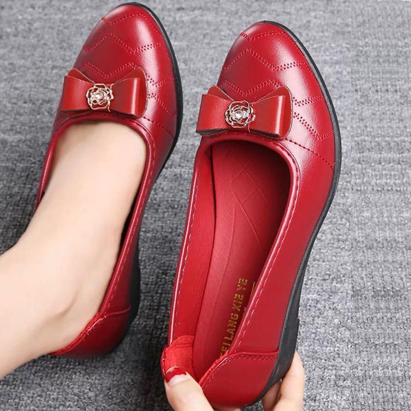 Shoes Women's New Women's Shoes Casual Shoes Soft-soled Shoes Single Shoes Women's Casual Shoes Leather Shoes Women