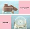 1.5L Clear Drink Bottle Leakproof Travel Kettle New Sports Water Bottle