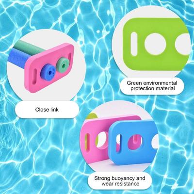 Swim Noodle Connector EVA Swimming Stick Foam Connector With 2 Cross Holes Kids Swim Noodle Accessory For Pool Chairs