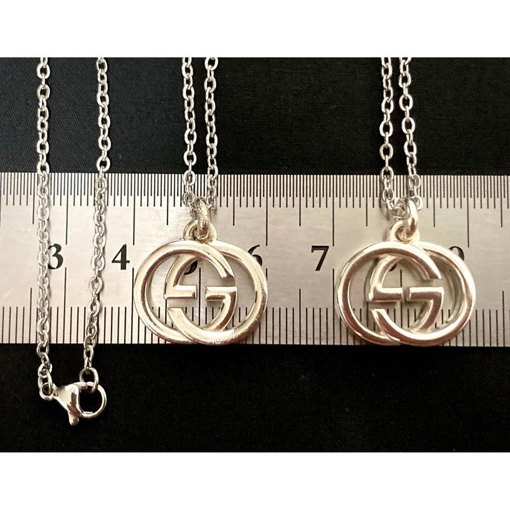 Used GUCCI/Gucci Interlocking G/GG Logo Pair Necklace Necklace/Pendant (50/60)