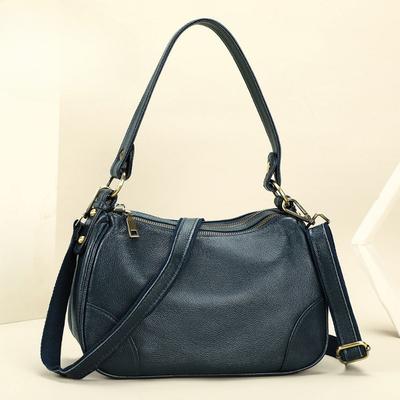 Genuine Leather Single-shoulder Bag Top-layer Cowhide Versatile Single-shoulder Crossbody Bag Niche Dumpling Bag