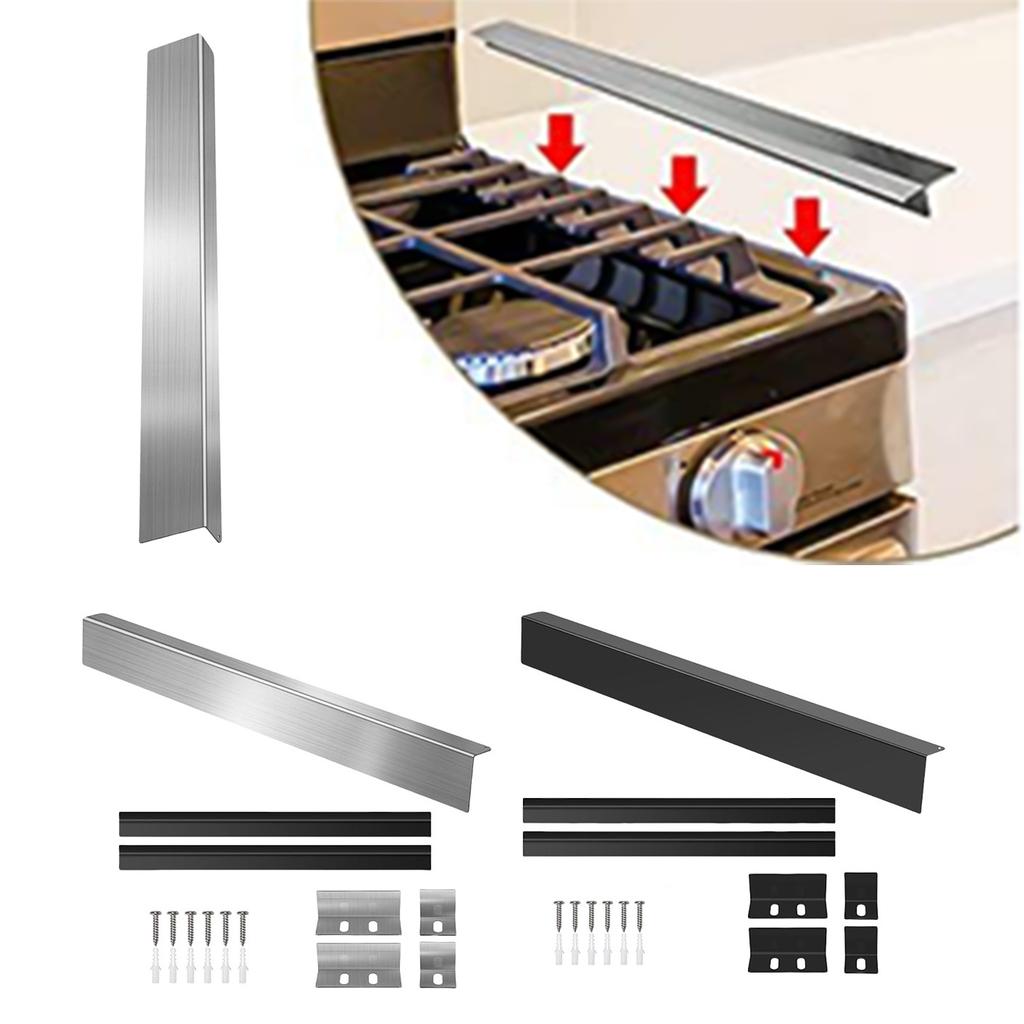 Slide-in Range Rear Filler Kit 30inch Universal for Stove Gap Kitchen Cooktop Trim Between Stove and Backsplash